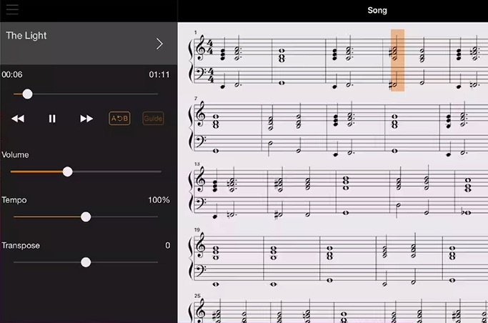 PLAY YOUR FAVORITE TUNES WITH AUDIO-TO-SCORE